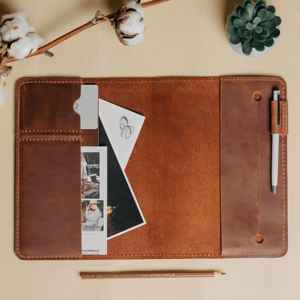 Protège-cahier A5 en cuir anti-odeur robuste pour réunions de bureau, étui de protection pour journal, organiseur rechargeable LNBC-0093 - Product Image 4