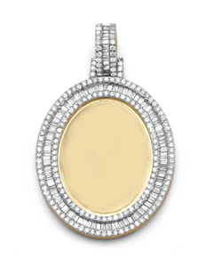 จี้รูปภาพเงินแท้ 925 สไตล์ฮิปฮอป ประดับเพชรโมอิสซาไนต์ VVS ผ่านการทดสอบเพชร  จี้รูปภาพสั่งทำพิเศษ - Product Image 1