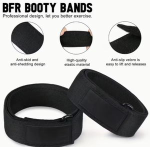 Bandes de compression élastiques pour l'entraînement en salle de sport, soutien pour les exercices, matériau en polyester, fermeture à boucle, unisexe, durables, respirantes - Product Image 3