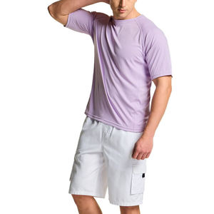 Camiseta Deportiva de Manga Corta para Hombre, Transpirable, UPF50+, de Secado Rápido, con Logotipo Frontal, Diseñada para Surf, Natación, Buceo y Entrenamiento - Product Image 3