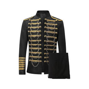 Chaqueta de Húsar Medieval Napoleónico Francés Personalizada para Hombre, Chaqueta de Húsar Ligera con Bordado a Mano y Botones Dorados - Product Image 5