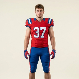 Fabricant professionnel en gros, uniforme de football américain unisexe pour adultes, personnalisé, respirant, 100% polyester, impression par sublimation - Product Image 1