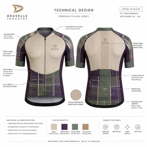 Custom Scottish Tartan Cycling Jersey Men Breathable Full Zip Bike Shirt Moisture Wicking Performance <b>Road</b> Cycling Wear - Product Image 6
