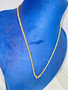 Cadena de Oro Sólido de 22k, Diseño Cola de Zorro, Joyería Fina Tradicional India para Mujer, Uso Diario, Diseño Elegante y Auténtico - Product Image 3