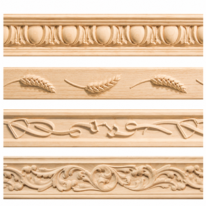 Molduras de Madera Maciza de Alta Calidad, Adornos Decorativos de Diseño Tradicional para Interiores, Gabinetes, Proyectos de Decoración del Hogar, Villas, Hospitales - Product Image 1