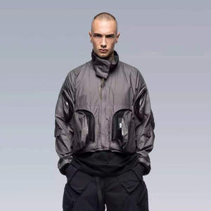 Chaqueta Táctica Techwear para Hombre, Impermeable, Multibolsillos, Cortavientos, Estilo Urbano, Cyberpunk, Cargo, Bomber - Product Image 1