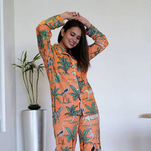 Pigiama da donna in cotone, <span class=keywords><strong>camicia</strong></span> da <span class=keywords><strong>notte</strong></span> estiva da spiaggia, vestaglia morbida in cotone stampato, <span class=keywords><strong>camicia</strong></span> da <span class=keywords><strong>notte</strong></span> lunga stampata con <span class=keywords><strong>bottoni</strong></span>, <span class=keywords><strong>camicia</strong></span> stampata - Product Image 1