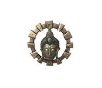 Artesanía de Buda en Hierro de Diseño Tradicional de Alta Calidad, Decoración de Pared para el Hogar, Ecológica, Lista para Comprar