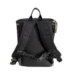 Heavy Duty Canvas Bucket <b>Backpack</b> for Men Lightweight Cylindrical Utility Rucksack with Top Zipper Closure <b>student</b> bag schoolbag - Product Image 4