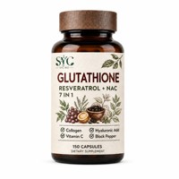 Capsules d'antioxydants pour adultes à base de glutathion naturel et de resvératrol, pour éclaircir la peau et stimuler l'énergie, absorption élevée, export en vrac, personnalisables