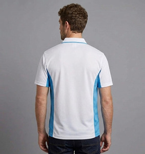 Polo homme 100% coton tendance, 180 g/m², poids lourd, logo personnalisé par transfert thermique, bicolore, tricoté, séchage rapide, streetwear. - Product Image 5