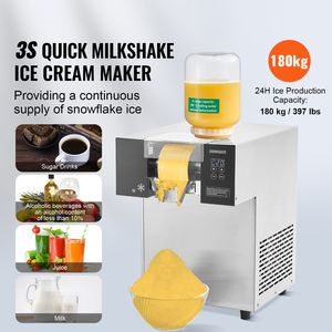 Macchina Professionale per Ghiaccio a Fiocchi in Acciaio Inox, 397LBS/24H, Nuova Macchina Elettrica per Ghiaccio Tritato e Coni di Neve - Product Image 2