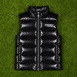 Custom Glossy Black Puffer <b>Vest</b> <b>Men</b> High Quality Shiny Padded Waistcoat Waterproof Winter Sleeveless Quilted Jacket Streetwear - Product Image 2