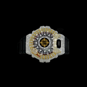 Montre de luxe Moissanite VVS sertie de diamants avec mouvement à quartz G-Shock et finition haut de gamme pour cadeau de mariage ou de fiançailles unisexe - Product Image 4