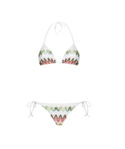 Women Animal Print <b>Bikini</b> <b>Set</b> Halter Neck Triangle Top Hipster Bottom Contrast Binding Stretch <b>push</b> <b>up</b> for beach wear sexy two - Product Image 1