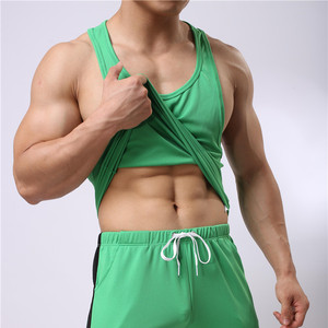 Men's <b>White</b> O-Neck <b>Tank</b> <b>Top</b> Quick Dry Knitted Sleeveless Casual Wear Solid Color Sportswear - Product Image 6