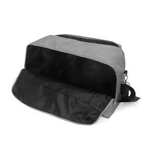 Sac de voyage en polyester et nylon imperméable avec impression de logo personnalisé, sac de sport avec poignée en cuir pour hommes et femmes - Product Image 2