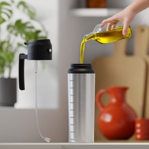 Fouet à crème moderne en acier inoxydable avec marquages de mesure et poignée en plastique, accessoires de cuisine, ensembles cadeaux, maison et cuisine - Product Image 5