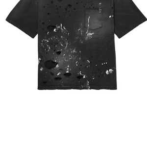 เสื้อยืดผู้ชายแบบดิสเทรส ปรับแต่งได้ ผลิตจากผ้าฝ้าย 100% สไตล์สตรีทแวร์ รับสั่งพิมพ์ลาย มีทุกสี ระบายอากาศได้ดี - Product Image 5