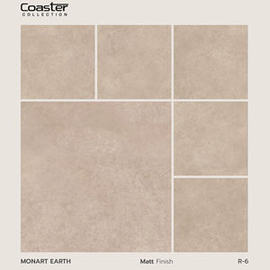 Baldosa de porcelana mate con grabado moderno de 60x60 cm, diseñada para equilibrar el relieve superficial, el tono natural y el ritmo arquitectónico del suelo. - Product Image 1