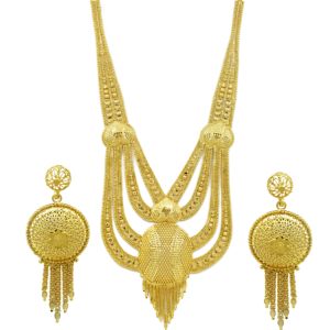Wholesale 14K 18K 24K Micron Gold Filled <b>Fashion</b> <b>Necklaces</b> Dubai Style Bridal Jewelry Set Traditional Turkish Design Jewelry Set - Product Image 4