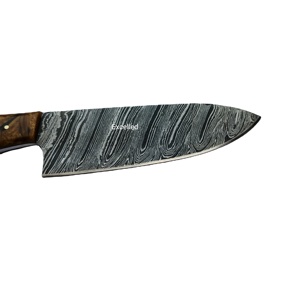 Cuchillo de Chef de acero de Damasco hecho a mano con mango de resina cuchillo de cocina afilado último diseño precio barato - Product Image 5