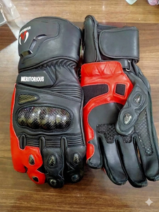 Guantes de carreras de motos para hombre, guantes de seguridad para motociclismo, guantes de carreras de motos con protección completa para los dedos y protección de nudillos de carbono. - Product Image 3