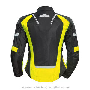 Veste de moto textile sport haute visibilité avec panneaux réfléchissants - Product Image 2