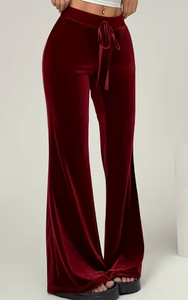 Hardhoodi Interination Women Sporty High Waist Print <b>Flare</b> <b>Leggings</b> Elastic Waist Full Length Yoga Workout Trousers Pockets Four - Product Image 3