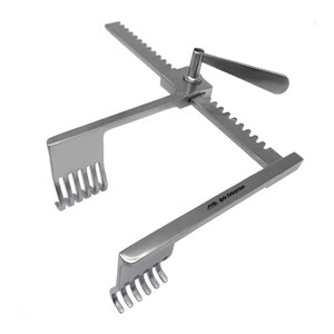 Retractor de huesos Instrumento quirúrgico ortopédico multifuncional con 6 puntas Distractor lumbar y de costillas manual para columna vertebral - Product Image 1