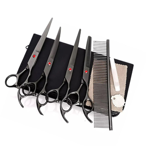 Premium Pet Grooming <b>Scissor</b> Kit Wholesale Stainless Steel <b>Dog</b> Cat Hair Trimming And Grooming Hand Tool Set - Product Image 6