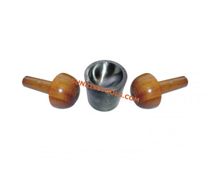 High Quality SUNTOOLS/STIPL Model 294A Cupola <b>Punch</b> Dapping Die Steel <b>Set</b> Stand Wooden Dies Jewelry Making Tool Punjab - Product Image 2