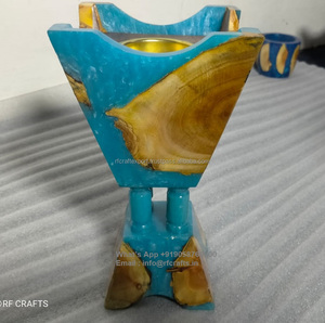 Offre Spéciale couleur personnalisée et bois résine Bakhoor brûleur Mini Bukhoor brûleur bois pour cadeau de mariage brûleur d'encens Bakhoor - Product Image 5