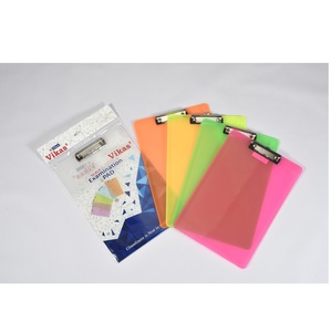 Tablette d'écriture transparente la plus vendue pour examens, 9,5x14 pouces, en plastique robuste, pour examens et bureau, disponible au prix export - Product Image 1