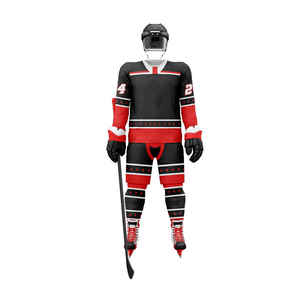 Vente directe d'usine, meilleur prix, uniforme de hockey sur glace personnalisé en coton, uniforme de hockey sur glace unisexe, vêtements de sport d'équipe - Product Image 1