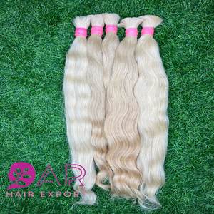 Extensions de cheveux Remy vierges indiens bruts non traités 613 blond couleur claire cheveux bouclés bruts de temple indien - Product Image 1