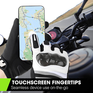 Guantes de Carreras de Dedo Completo, Material Transpirable, Diseño Antideslizante para Ciclismo y Motociclismo, Cierre de Gancho y Bucle - Product Image 5