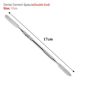 Espátula manual de acero inoxidable para cemento dental, herramienta de doble punta para mezclar ceras, cementos y polvos restauradores, reutilizable - Product Image 6