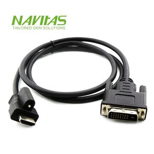 Cable de Señal de Video DVI Personalizado con Conector de Tornillo de Bloqueo - Product Image 1