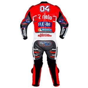 ชุดแข่งรถมอเตอร์ไซค์ Rucati Custom Fit หนังจิงโจ้/หนังวัวเย็บสามชั้นแบบมืออาชีพ ชุดจั๊มสูทแบบชิ้นเดียว/Traje - Product Image 2