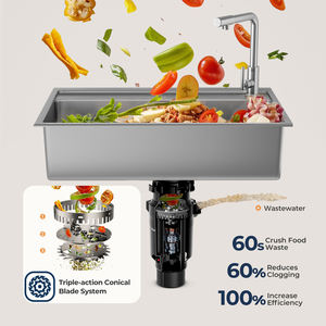 Broyeur alimentaire électrique domestique intelligent, marche avant et arrière, chambre de broyage de 1 L, broyeur de déchets alimentaires, pas encore d'<span class=keywords><strong>avis</strong></span> - Product Image 4