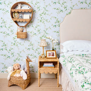 Organizador Ecológico, Suministro de Fábrica, OEM, Estante de Mimbre con Forma de Globo Aerostático para Habitación Infantil, Guardería, Organizador Boho para el Hogar, Hecho en Vietnam - Product Image 6