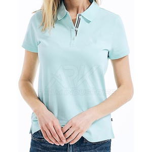 Polo femme uni, grande taille, pour adulte, manches courtes, design classique, idéal pour l'été - Product Image 2