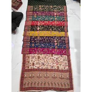 Sari de viscosa pura estampado, el más vendido, material transpirable para uso diario, verano y ocasiones festivas, a precio de exportación. - Product Image 5