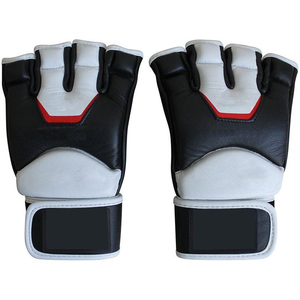 Mesh Palm Fingerless MMA Boxing <b>Gloves</b> Adult Training Closure Durable <b>Moisture</b> Wicking Customizable Size Color Protective PU UFC - Product Image 2