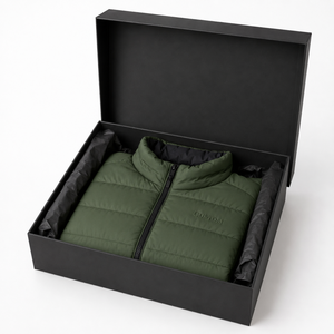 Veste synthétique verte pour homme, col montant, fermeture éclair, coupe-vent, décontractée, hiver, polyester, veste synthétique isolée pour homme - Product Image 6