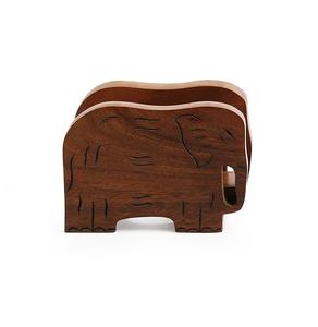 Porta servilletas de madera Trunk-ed Bunk, tamaño 4.7 x 2.4 x 3.4 pulgadas, dispensador decorativo elegante para mesa de comedor de madera Sheesham - Product Image 2