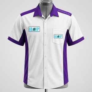 Camiseta de Carreras con Logotipo Personalizado, Ropa de Equipo de Pit Crew, Uniformes Transpirables de Alta Calidad para Personal de Pitstop de Deportes de Motor, Camiseta de Mecánico de Carreras - Product Image 1