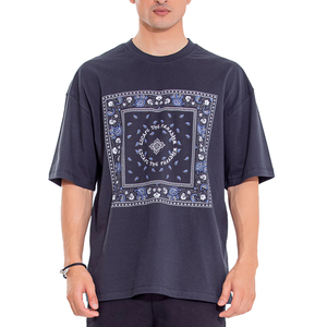 T-shirt de sport pour homme en coton 100% imprimé sur mesure, respirant, à séchage rapide, à manches courtes, vêtements de fitness décontractés, vêtements de sport vierges - Product Image 1