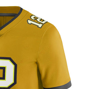 Maillot de football américain personnalisé 2026, imprimé, antibactérien, 100 % polyester, séchage rapide, grande taille, unisexe, adulte, style streetwear - Product Image 3